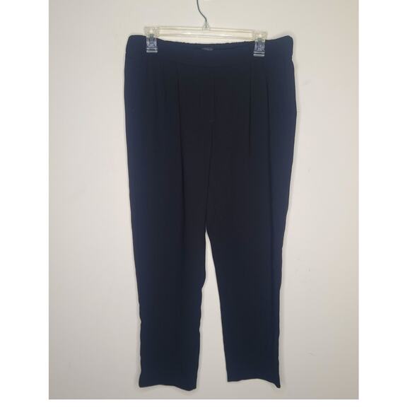 Ann Taylor Factory Pants - Ann Taylor Factory black flowy pleated pull on pants - medium